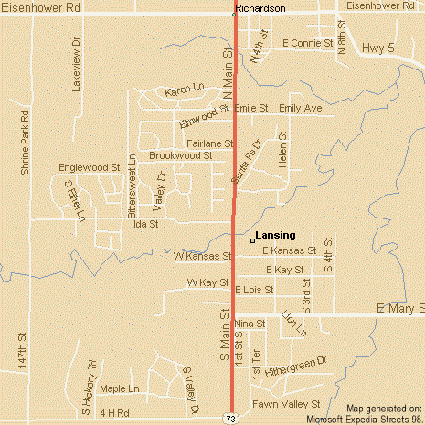 Map of Lansing